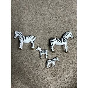 TERRA by Battat ZEBRA FAMILY Toy Zebra Family Decorative Zebras Toy Set Play